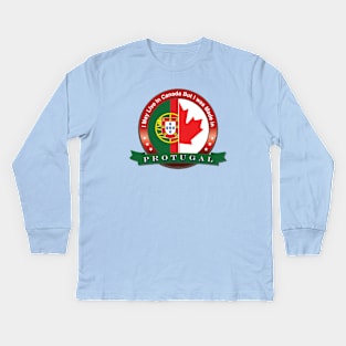 Portuguese Canadian Kids Long Sleeve T-Shirt